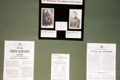 May 1995 Bartons History Group WW II display boards.