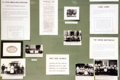 May 1995 Bartons History Group WW II display boards.