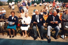 20 August 1995 V.J. Day Parade, Service and Children's party. Left to right: Jesse Newman, Mabel Eaglestone, ?, Harry Imbert