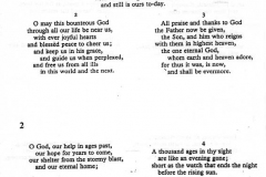 20 August 1995 V.J. Day Service Hymn sheet.