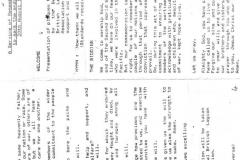 20 August 1995 V.J. Day Service sheet.