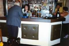 20 August 1995 V.J. Royal British Legion lunch. L to R: Ted Harper, Hayley Broome, Colin Page, ?.