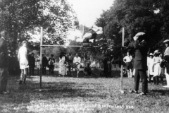 1923 Middle Barton Flower Show. The high jump.