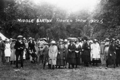 1922 Middle Barton Flower Show.
