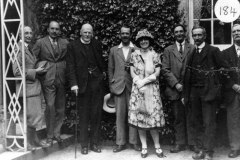 c. 1920 Barton Flower Show. Colonel Jarvis, Edmondson, Canon Carroll, Ronnie Riach, Mrs. Edmonson, George Stockford, Charles Marsh, James Canty.