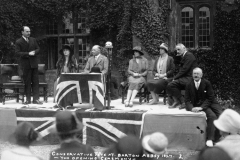 1927 Conservative fete at Barton Abbey. The opening ceremony.