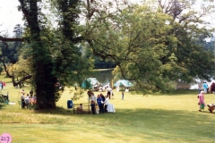 June 1987 Steeple Barton Church fete at Barton Abbey.
