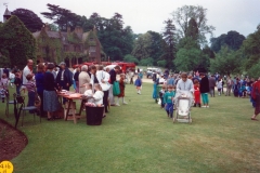 June 1989 Steeple Barton Church fete at Barton Abbey.