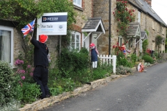 2012 June 2-5 The Queen's Diamond Jubilee celebrations  - Middle Barton Scarecrow competition.