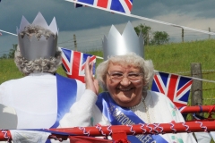 2012 June 2-5 The Queen's Diamond Jubilee celebrations  - Middle Barton Parade and Party.