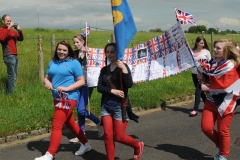 2012 June 2-5 The Queen's Diamond Jubilee celebrations  - Middle Barton Parade and Party.