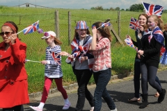 2012 June 2-5 The Queen's Diamond Jubilee celebrations  - Middle Barton Parade and Party.
