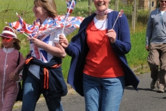 2012 June 2-5 The Queen's Diamond Jubilee celebrations  - Middle Barton Parade and Party.