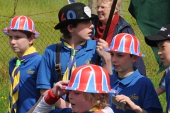 2012 June 2-5 The Queen's Diamond Jubilee celebrations  - Middle Barton Parade and Party.
