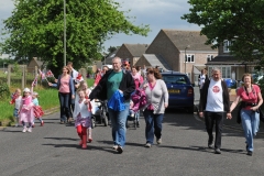 2012 June 2-5 The Queen's Diamond Jubilee celebrations  - Middle Barton Parade and Party.