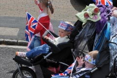 2012 June 2-5 The Queen's Diamond Jubilee celebrations  - Middle Barton Parade and Party.