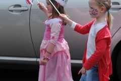 2012 June 2-5 The Queen's Diamond Jubilee celebrations  - Middle Barton Parade and Party.
