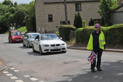 2012 June 2-5 The Queen's Diamond Jubilee celebrations  - Middle Barton Parade and Party.
