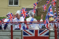 2012 June 2-5 The Queen's Diamond Jubilee celebrations  - Middle Barton Parade and Party.