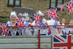 2012 June 2-5 The Queen's Diamond Jubilee celebrations  - Middle Barton Parade and Party.