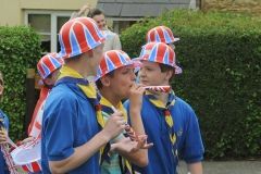 2012 June 2-5 The Queen's Diamond Jubilee celebrations  - Middle Barton Parade and Party.