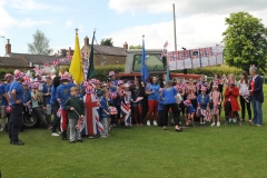 2012 June 2-5 The Queen's Diamond Jubilee celebrations  - Middle Barton Parade and Party.