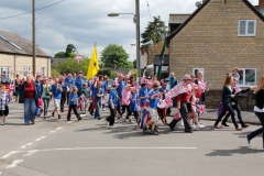 2012 June 2-5 The Queen's Diamond Jubilee celebrations  - Middle Barton Parade and Party.
