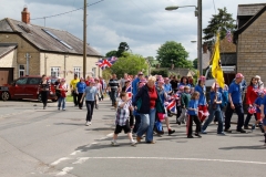 2012 June 2-5 The Queen's Diamond Jubilee celebrations  - Middle Barton Parade and Party.
