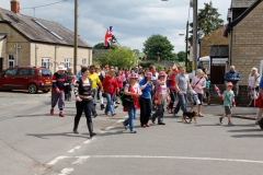 2012 June 2-5 The Queen's Diamond Jubilee celebrations  - Middle Barton Parade and Party.