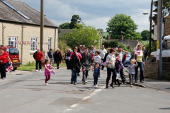 2012 June 2-5 The Queen's Diamond Jubilee celebrations  - Middle Barton Parade and Party.