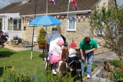 2012 June 2-5 The Queen's Diamond Jubilee celebrations  - Middle Barton Parade and Party.