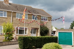 2012 June 2-5 The Queen's Diamond Jubilee celebrations  - Middle Barton Parade and Party.