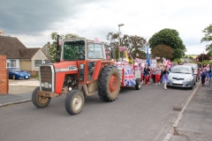 2012 June 2-5 The Queen's Diamond Jubilee celebrations  - Middle Barton Parade and Party.