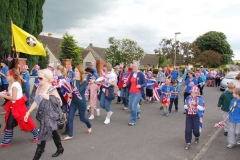 2012 June 2-5 The Queen's Diamond Jubilee celebrations  - Middle Barton Parade and Party.
