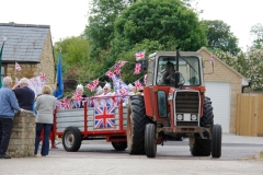 2012 June 2-5 The Queen's Diamond Jubilee celebrations  - Middle Barton Parade and Party.