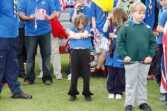 2012 June 2-5 The Queen's Diamond Jubilee celebrations  - Middle Barton Parade and Party.