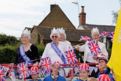 2012 June 2-5 The Queen's Diamond Jubilee celebrations  - Middle Barton Parade and Party.