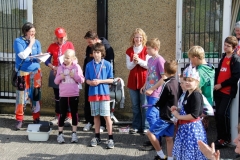 2012 June 2-5 The Queen's Diamond Jubilee celebrations  - Middle Barton Parade and Party.