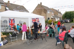 2012 June 2-5 The Queen's Diamond Jubilee celebrations  - Middle Barton Parade and Party.