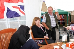 2012 June 2-5 The Queen's Diamond Jubilee celebrations  - Middle Barton Parade and Party.
