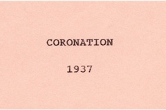 1937 Coronation.