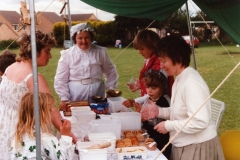 July 9 1988 Playing fields. Mrs. Amis, Ingrid Amis, Mrs. Peggy Gregory, Amanda Jeffries and Mrs. Ann Jeffries.