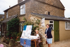 July 9 1988 Mr. Tom Cattle and Mrs. Jess Newman, 15 Worton Road, British Legion stall.
