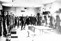 WW I. Barracks in Ireland. Left foreground George H. Kirkby.