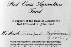 1945 Winifred Gooding - Red Cross commendation.