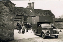 WW II - Barton Abbey stable yard - YMCA canteen.