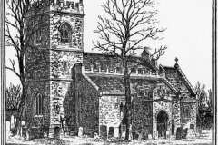 1870 Drawing in 'Memorials of Westcott Barton' by the Reverend Jenner Marshall.