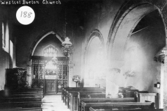 c. 1920 The chancel and nave had Staffordshire floor tiles which were put in when the Church was restored in 1856.