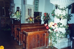 September 1989 Harvest and Flower festival.