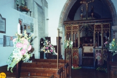 September 1989 Harvest and Flower festival.